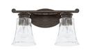 Capital Lighting Renaissance Brown 100W 2-Light Medium E-26 Incandescent Vanity Fixture 
