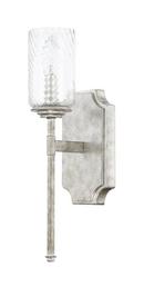Capital Lighting Silver Patina 60W 1-Light Candelabra E-12 Incandescent Wall Sconce 