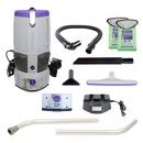 ProTeam&reg; Grey 10-1/8 in. Cordless Backpack Vacuum Cleaner with Wand Tool Kit 
