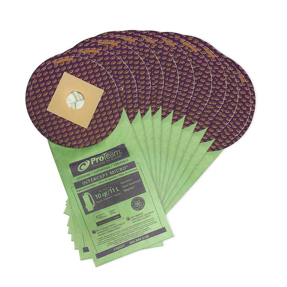 Green Intercept Micro Filter Bag, Closed Collar, Fits 10 qt. (10 pk.) 