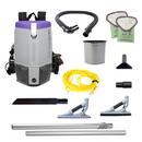 ProTeam® Grey Super Coach Pro 6, 6 qt. Backpack Vacuum w/ ProBlade Hard Surface & Carpet Tool Kit (#107535)