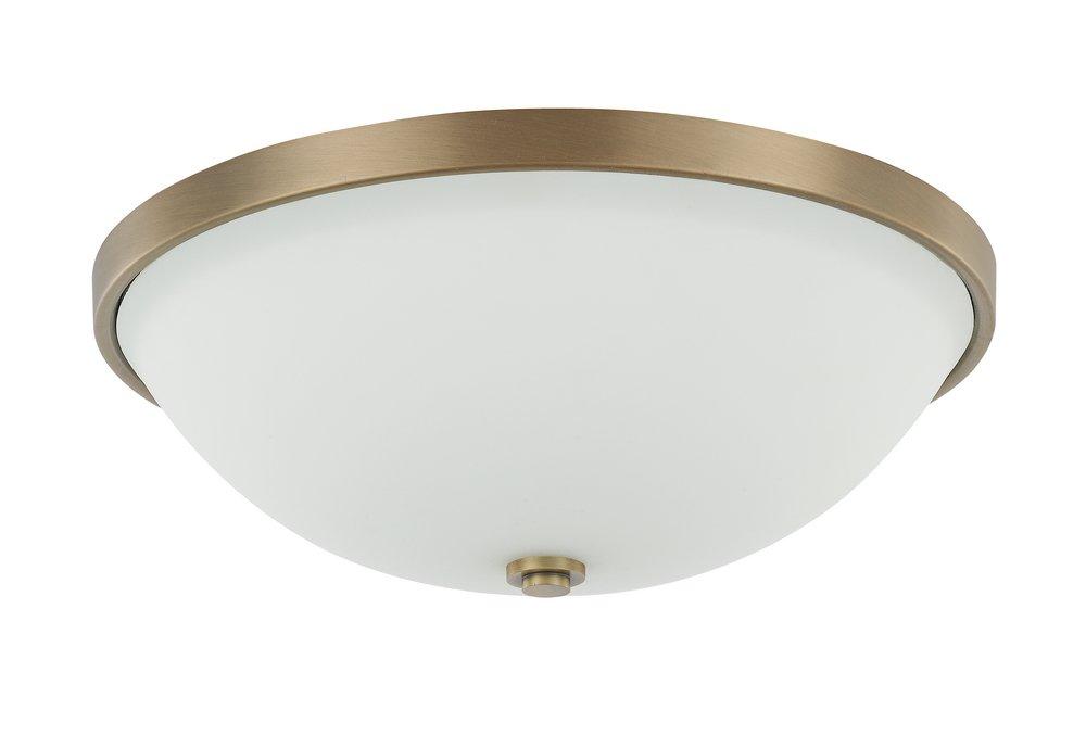 Capital Lighting Aged Brass 14-3/4 in. 3-Light Ceiling Fixture 