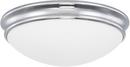 60W 2-Light Flushmount Ceiling Fixture in Polished Chrome