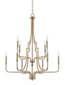 Capital Lighting Aged Brass 60W 10-Light Candelabra E-12 Incandescent Chandelier 