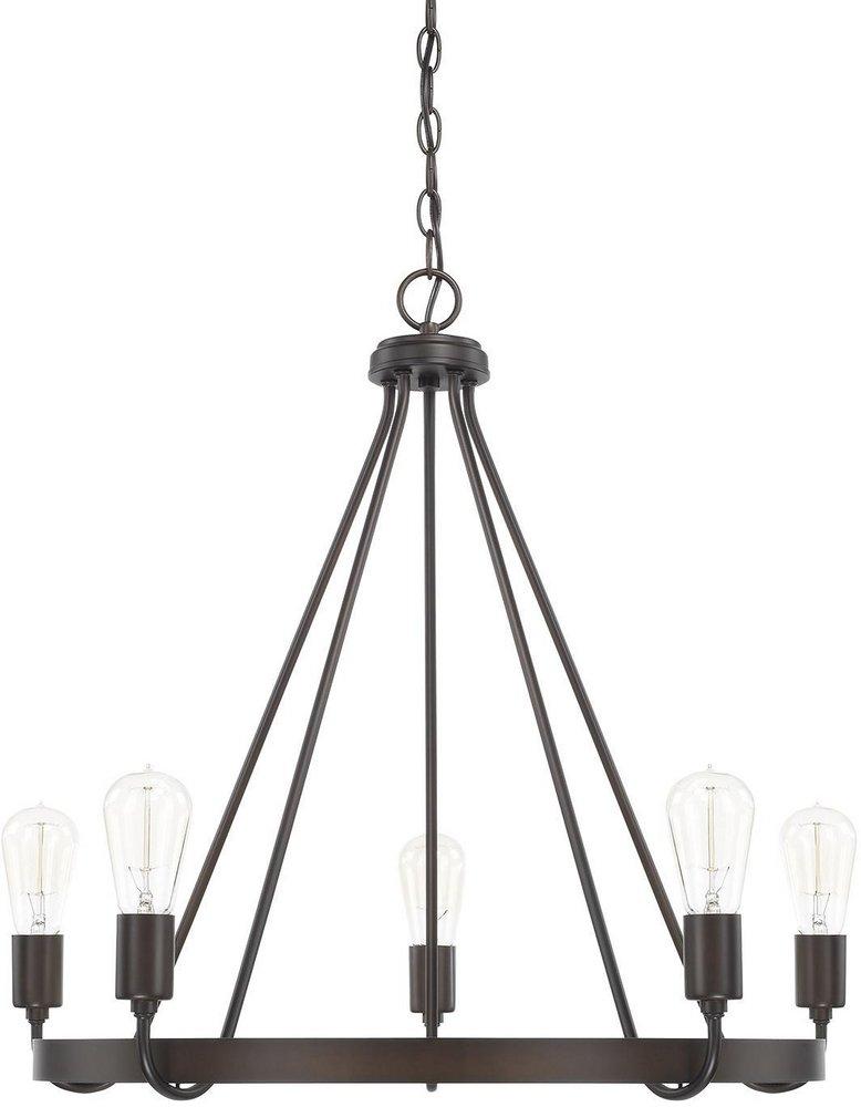 HomePlace by Capital Lighting Bronze 100W 5-Light Chandelier 