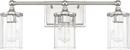 Capital Lighting Polished Nickel 100W 3-Light Medium E-26 Incandescent Vanity Light 