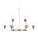 Capital Lighting Aged Brass 100W 10-Light Medium E-26 Incandescent Chandelier 