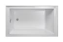 JACUZZI&reg; White LINEA 6036 SKIRTED HEATED SOAK CHROMA BATH RH WHITE 