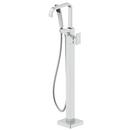 JACUZZI&reg; Brushed Nickel Single Lever Handle Floor Mount Filler Trim Only 