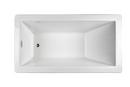 JACUZZI&reg; White 66 x 36 in. Freestanding Heated Soaker Bathtub with Universal Drain 