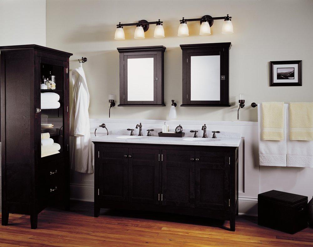 Delta Faucet Venetian Bronze Two Handle Widespread Bathroom Sink Faucet 