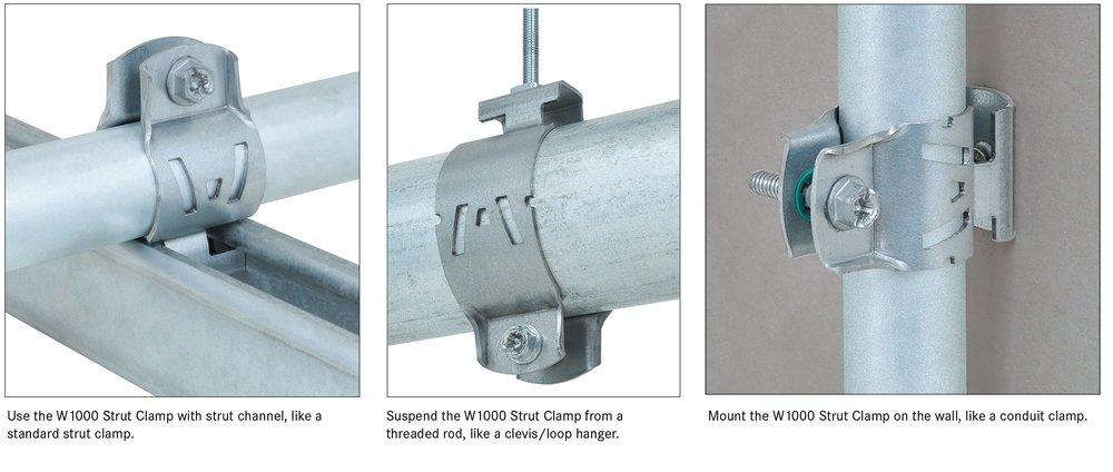 Walraven Zinc Magnesium Steel Strut Pipe Clamp 