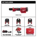 Milwaukee&reg; Red 1 in. Battery Press Tool Kit 