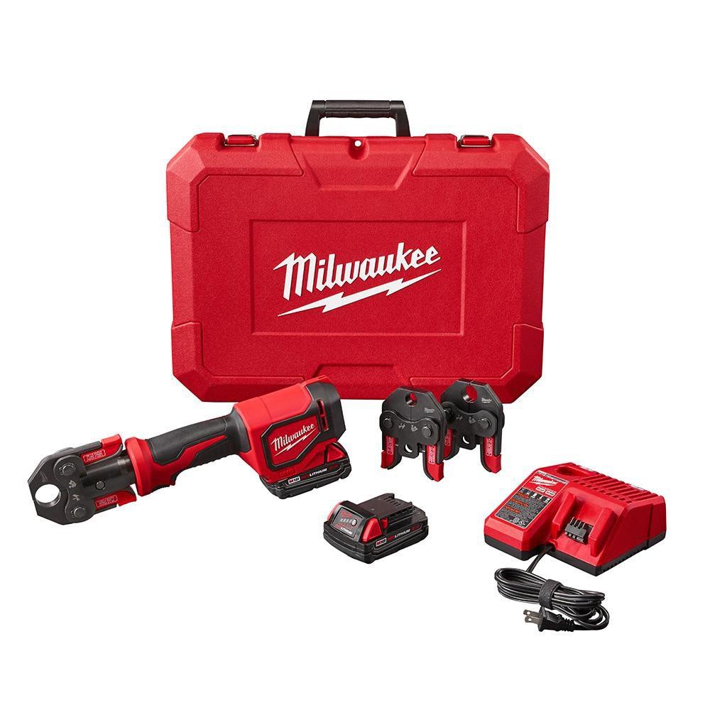 Milwaukee® Red 1 in. Battery Press Tool Kit 