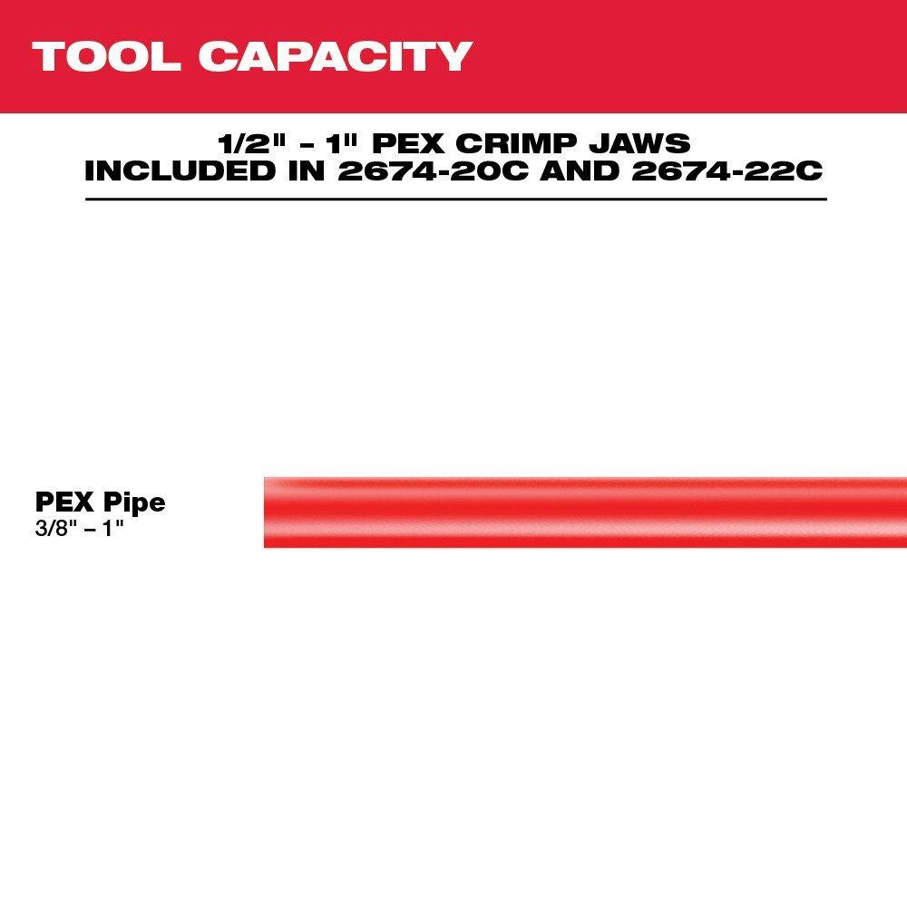 Milwaukee&reg; Red 1 in. Battery Press Tool Kit 
