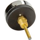 H.O. Trerice Black Steel, Bronze, Brass and Glass Bimetal Thermometer 