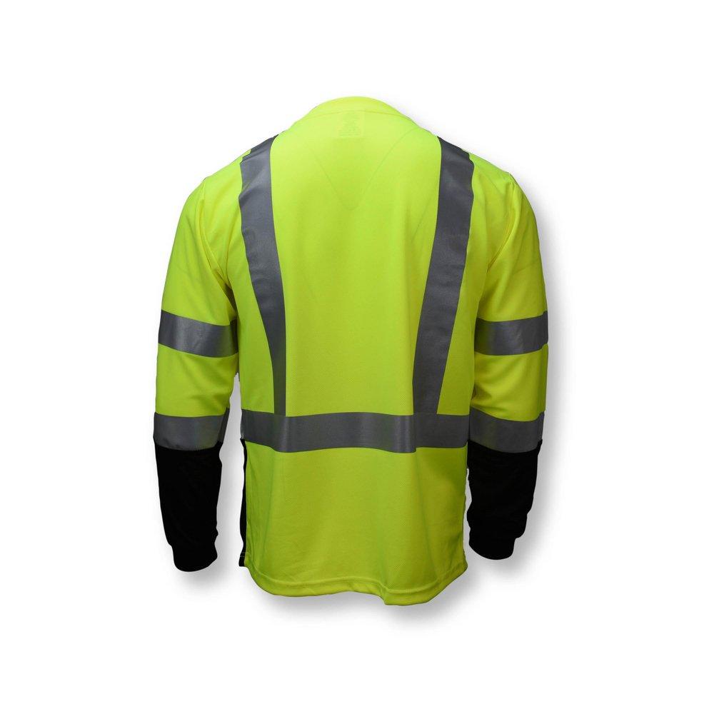 Radians Hi-Viz Green CLASS 3 LONG SLEEVE BLK/GRN 