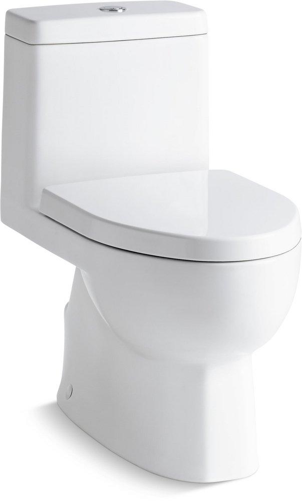 KOHLER White 1.28 gpf Elongated One Piece Toilet 