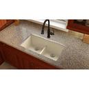 Elkay Parchment 33 x 19 in. No Hole Composite Double Bowl Undermount Kitchen Sink 