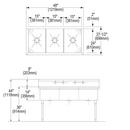 Elkay Parchment 33 x 19 in. No Hole Composite Double Bowl Undermount Kitchen Sink 