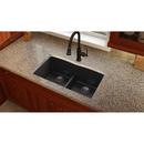Elkay Caviar 33 x 19 in. No Hole Composite Double Bowl Undermount Kitchen Sink 