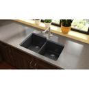 Elkay Caviar 33 x 20-1/2 in. No Hole Composite Double Bowl Undermount Kitchen Sink 