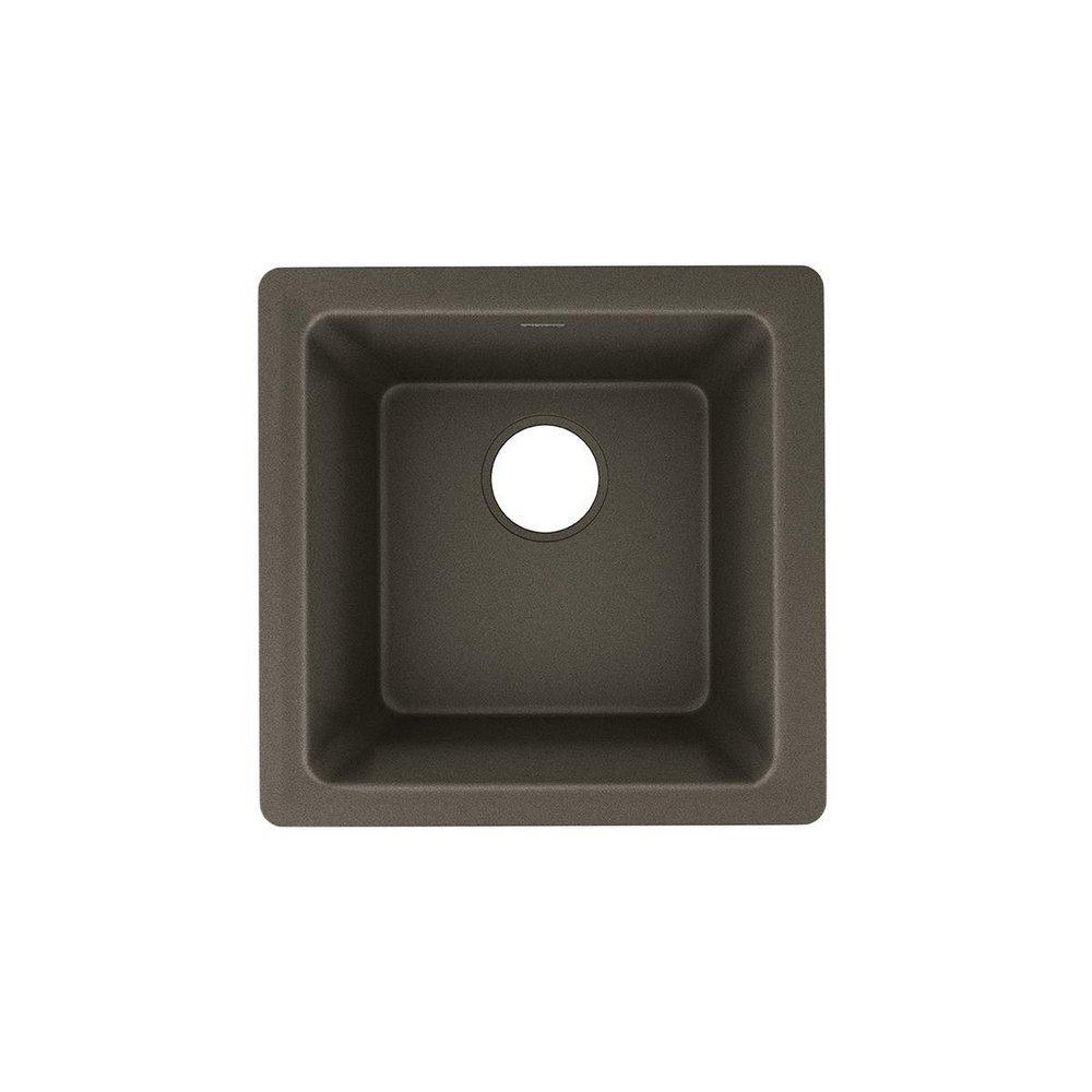 Elkay Chestnut 15-3/4 x 15-3/4 in. Drop-in and Undermount Quartz Bar Sink 
