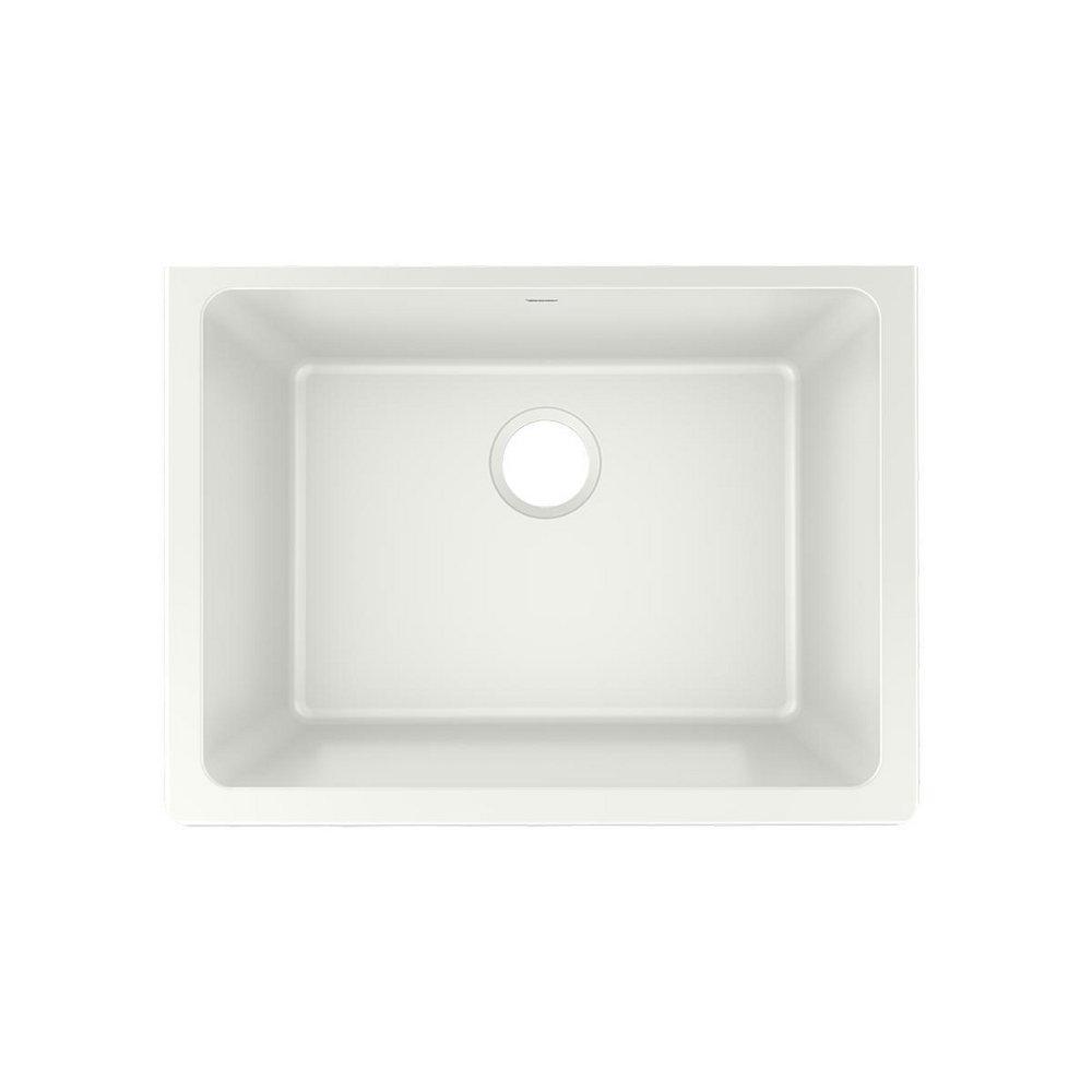Elkay Parchment 24-5/8 x 18-1/2 in. No Hole Composite Single Bowl Undermount Kitchen Sink 