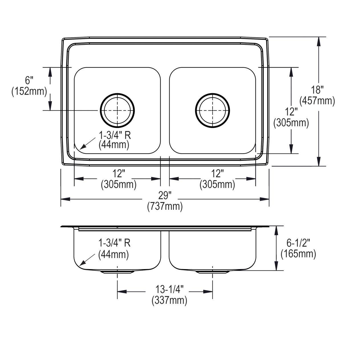 Elkay Parchment 24-5/8 x 18-1/2 in. No Hole Composite Single Bowl Undermount Kitchen Sink 
