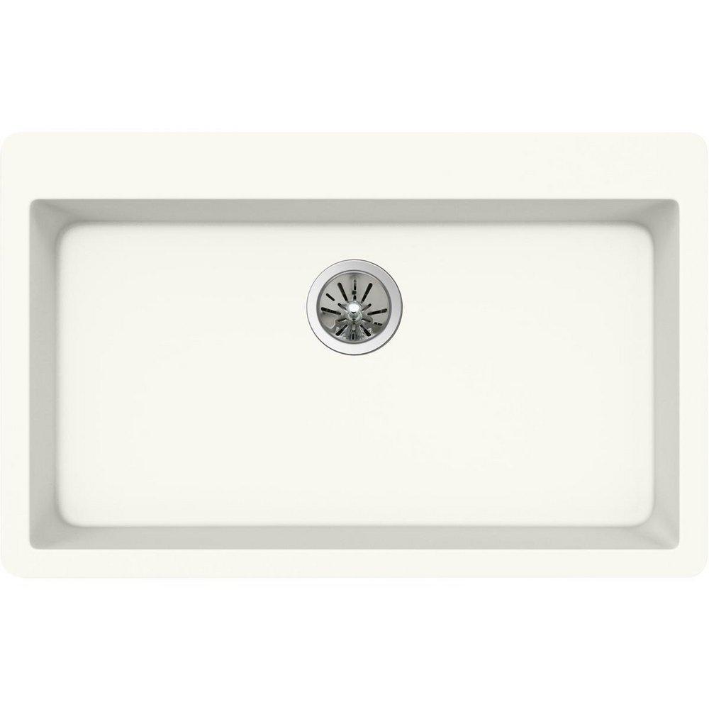 Elkay Ricotta 33 x 20-7/8 in. No Hole Composite Single Bowl Drop-in Kitchen Sink 