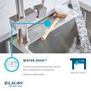 Elkay Polished Satin 18 GAUGE STAINLESS STEEL 32.5 X 20.5 X 9 DOUBLE BOWL UNDERMOUNT LOWERED DECK KITCHEN SINK KIT 