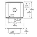 Elkay Polished Satin 18 GAUGE STAINLESS STEEL 32.5 X 20.5 X 9 DOUBLE BOWL UNDERMOUNT LOWERED DECK KITCHEN SINK 
