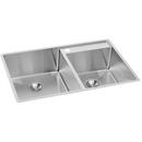 32-1/2 x 20-1/2 in. 3 Hole Stainless Steel Double Bowl Undermount Kitchen Sink in Polished Satin