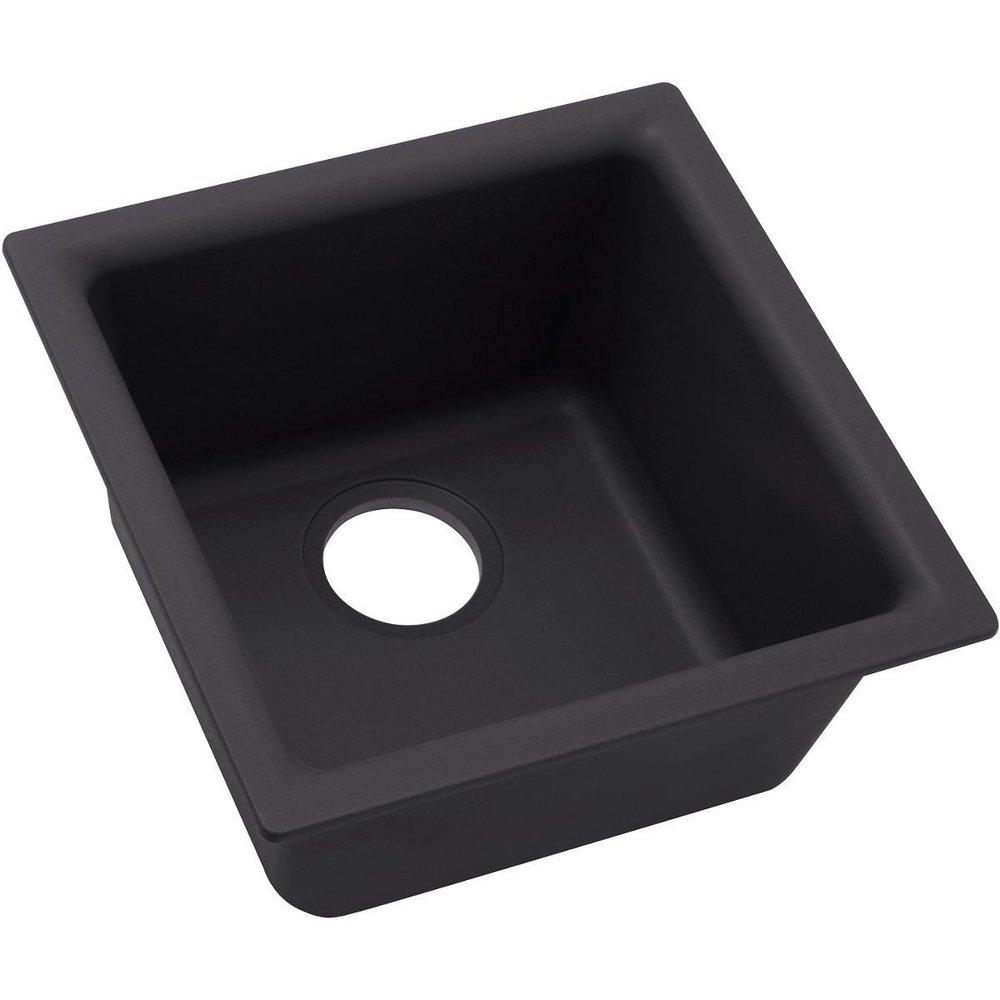 Elkay Caviar 15-3/4 x 15-3/4 in. Drop-in and Undermount Bar Sink 