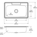 Dayton Satin Black 33 x 22 in. Stainless Steel Single Bowl Drop-in Kitchen Sink in Elite Satin 