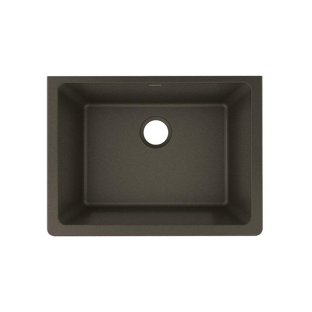 Elkay Chestnut 24-5/8 x 18-1/2 in. No Hole Composite Single Bowl Undermount Kitchen Sink 