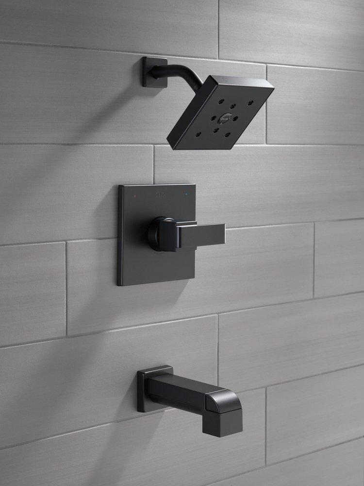 Delta Faucet Matte Black Single Handle Single Function Bathtub & Shower Faucet (Trim Only) 