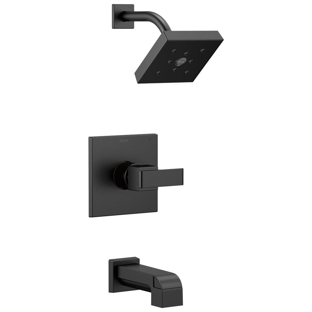 Delta Faucet Matte Black Single Handle Single Function Bathtub & Shower Faucet (Trim Only) 
