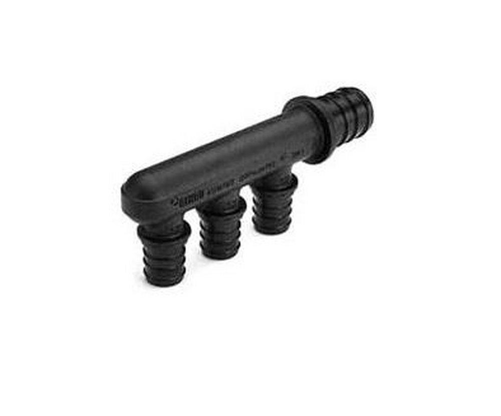 REHAU Plastic PEX Everloc+ Closed End Multi-Port Tee w/ (4) 1/2 in. Outlets 