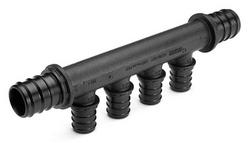 3/4 in. Plastic PEX Everloc+ Flow-Through Multi-Port Tee w/ (2) 1/2 in. Outlets