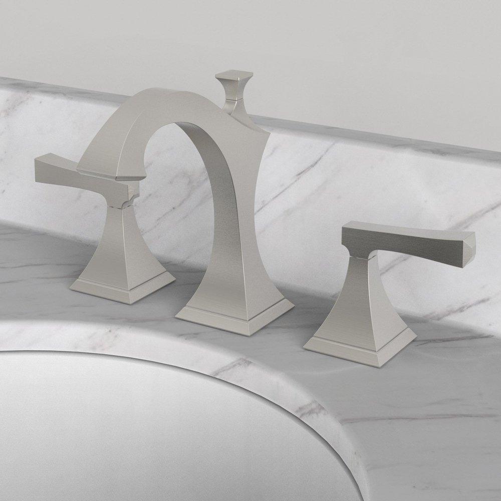 Newport Brass Satin Nickel - PVD Two Handle Widespread Bathroom Sink Faucet 