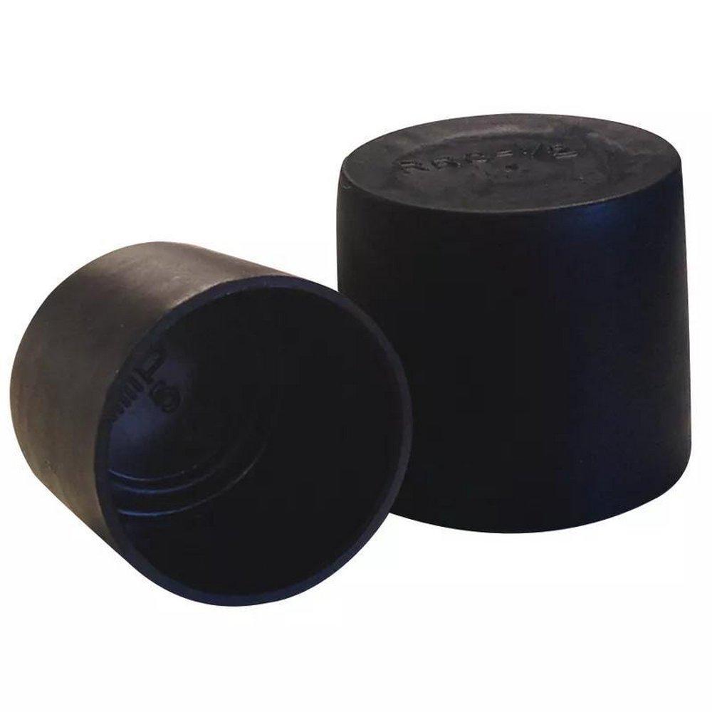 Black Black Low-Density Polyethylene Pipe End Cap 