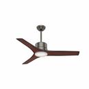 17W 3-Blade Ceiling Fan with 52 in. Blade Span and 1-Light in Brushed Slate