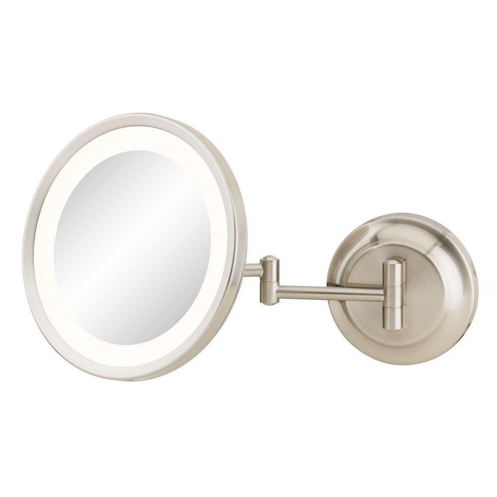 Kimball and Young Brushed Nickel 9-63/100 in. Wall Mount Magnifying Mirror 