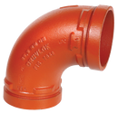 Gruvlok Black Grooved 90 Degree 1000 psi Domestic Rust Inhibiting Painted Ductile Iron Elbow 