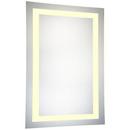 Elegant Lighting Glossy White Lighted Wall Rectangular Mirror with Integrated LED in Glossy White 