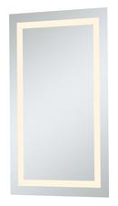 Elegant Lighting Glossy White Lighted Wall Rectangular Mirror with Integrated LED in Glossy White 