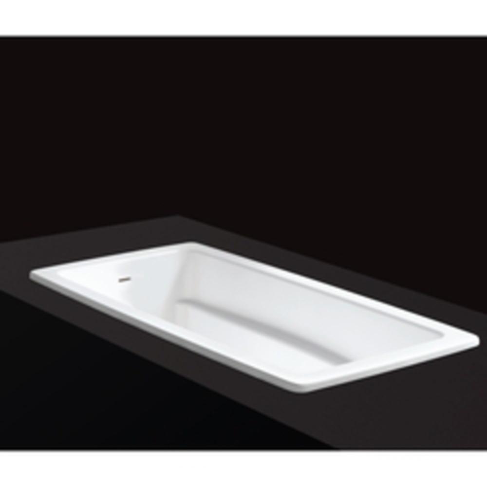 Victoria+Albert&reg; Englishcast&reg; White 65-7/8 x 35-5/8 in. Soaker Drop-In Bathtub with Left Drain 