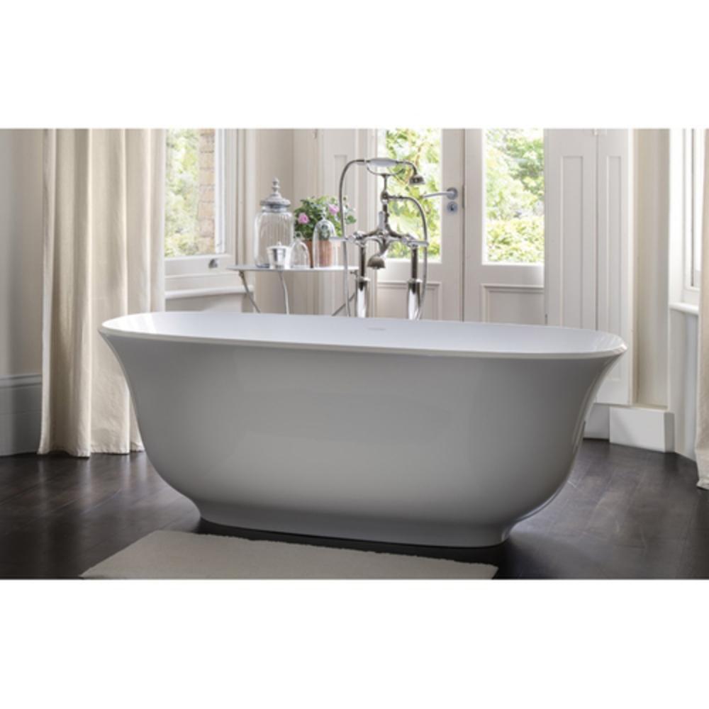 Victoria+Albert&reg; Quarrycast&trade; White 64-3/4 x 31-1/2 in. Freestanding Bathtub 
