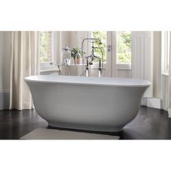 64-3/4 x 31-1/2 in. Freestanding Bathtub in Quarrycast White